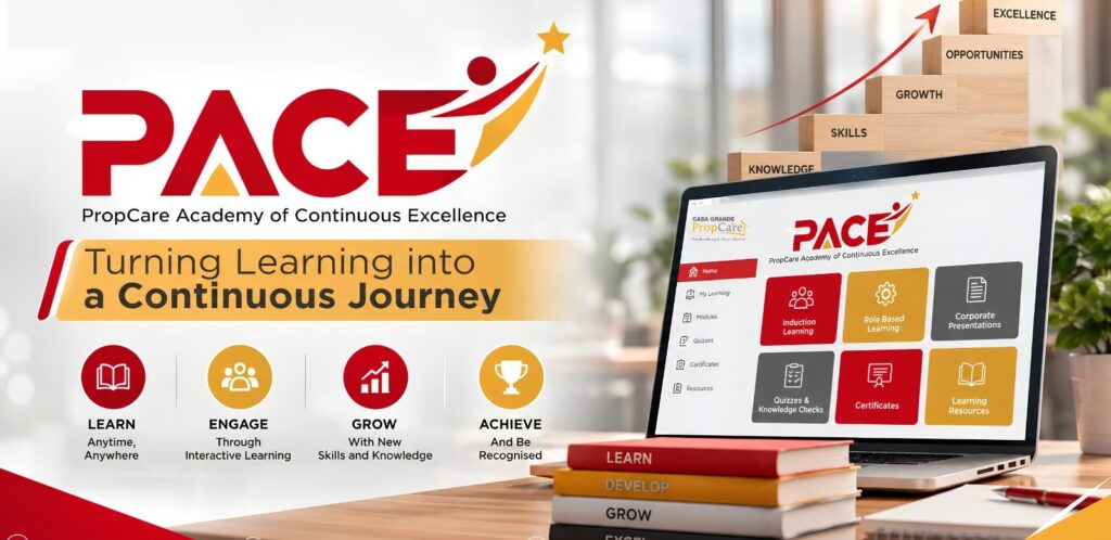 Pace – Propcare Academy of Continuous Excellence: Turning learning into a continuous journey